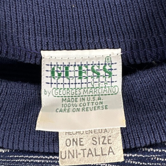 Vintage Guess by Georges Marciano Striped Logo T Shirt Menswear One‎ Size - Picture 3 of 7